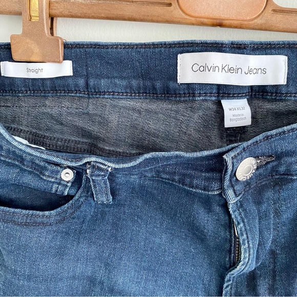 Blue Straight-Leg Jeans with Faded Effect - Picture 5 of 5